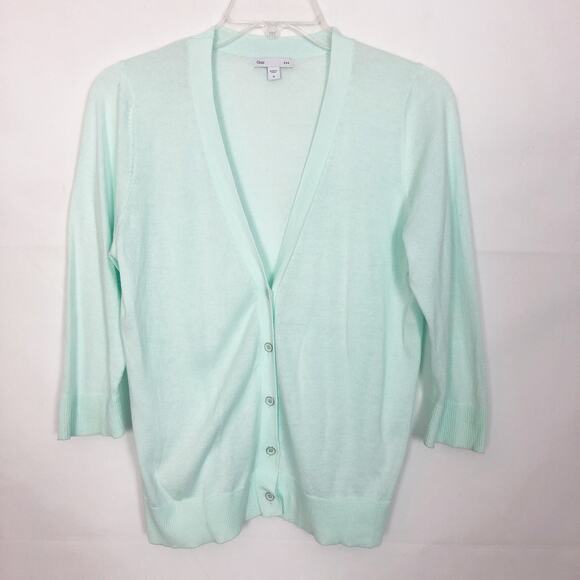 Gap Button Down 3/4 Sleeve Cardigan Size M - Picture 1 of 12
